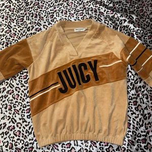 Juicy couture brown crew neck
